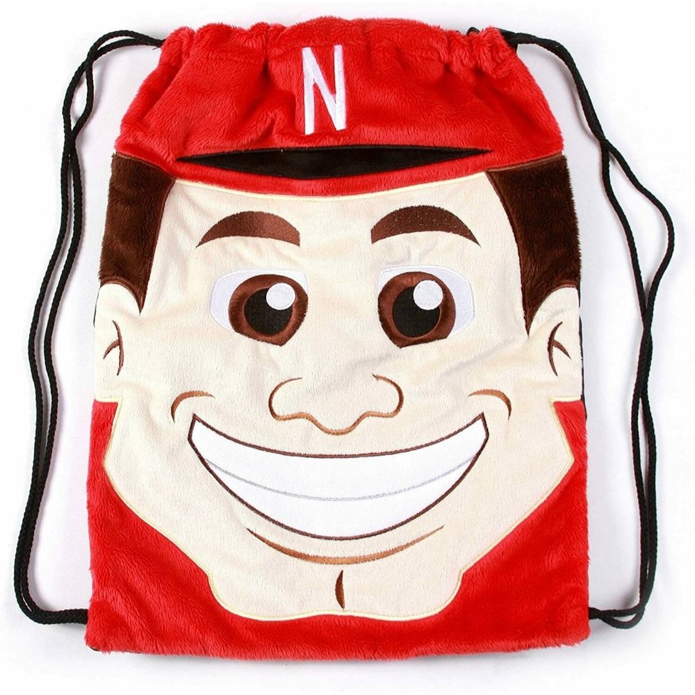Team Bac-Sacs‎ Nebraska Cornhuskers Herbie Husker Plush Drawstring Bag Red NWT